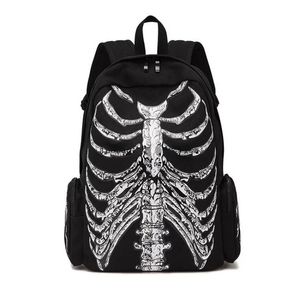 Kadınlar estetik Gotik Siyah Backpacks Harajuku Punk Modaya Modaya Modaya Göre Kişilik Moda Vintage Schoolbags Japonca