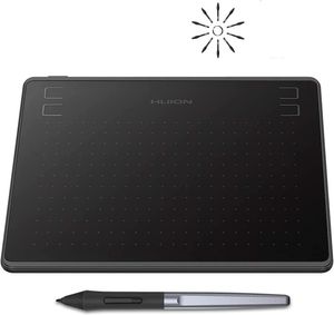 Grafik Tablet Pens Huion HS64 6x4 inç Grafik Çizim Android Windows ve MacOS 230808 için Battery Free Stylus ile Telefon Tablet Boyama Araçları