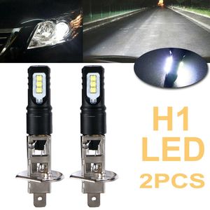 2x H1 6000K Super Bright White 6000lm DRL LED LED LACLBEM HALM