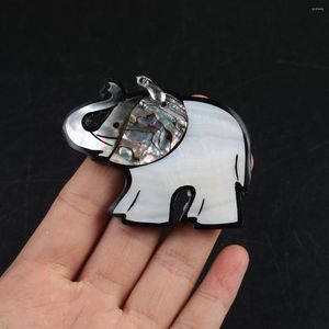Подвесные ожерелья Shell Natural Мать жемчужного сплайсинга в форме слона для ювелирных украшений
