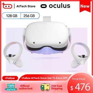 VR Glasses Oculus Quest 2 VR очки All-In-One Gaming Premium Display Immersive Entertainment 3D Cinematic Sound 128 ГБ 256 ГБ управление игрой 230809