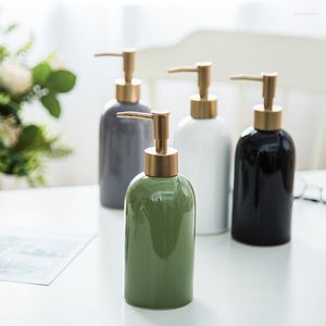 Бутылки для хранения простые керамические ручные бутылки с твердым цветом ванной комнаты творческий расколотый эль шампунь для ванны Гель пресс