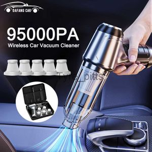 Vacuum Cleaners 95000Pa Car Vacuum Cleaner Wireless Powerful Cleaning Machine Mini Home Auto Robot Handheld Cleaner Appliance Strong Suction x0810