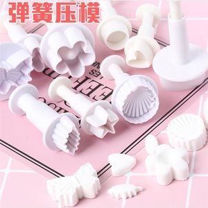 Baking Moulds 15 types Sugarcraft Fondant Cutter Plastic Cake Mold DIY Decorating Tools Plunger Paste Sugar Craft Die 230809