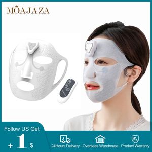 Yüz Masaj Elektronik Maske Düşük Frekanslı Mikro -Akım Çift Çene Güzelliği Azaltma Yüz Kaldırma Makinesi Hidrasyon Cilt Sıkma Maskesi 230809