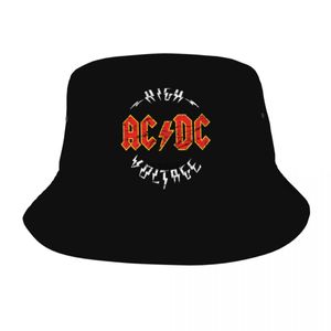 Шляпа шляпы с широкими краями ковша шляпы AC DC Heavy Metal Bucket Hat для женщин Мужчины пляжная музыка Рок Солнце Уникальная упаковка для рыбалки на открытом воздухе.