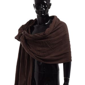Шарфы мужчины средневековая шарф капюшона коричневая черная синяя пленка плащ примитивное шея