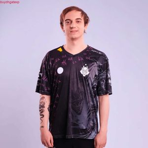 2023 Team eSports T-shirt maschile e femminile G2 MSI Jersey Uniform lol S13 Lec Sergen Celik Yike Caps Jersey T-Shirt CSGO2 MAGGIORNI