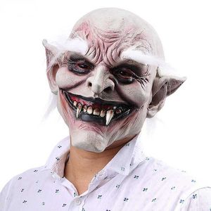 Cadılar Bayramı Kanlı Korkunç Korku Maskesi Yetişkin Zombi Canavar Vampir Maskesi Lateks Kostüm Partisi Full Head Cosplay Mask Maskerade Props HKD230810