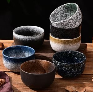 Оптовик миски японские маленькие керамические супы миски домашняя десертная миска ретро -посуда рисовая миска SN4436