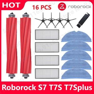 Roborock S7 Series Replacement Kit - HEPA Filters, Main Brushes, Mop Pads for S70, S7Max, T7S Plus Vacuum Cleaners