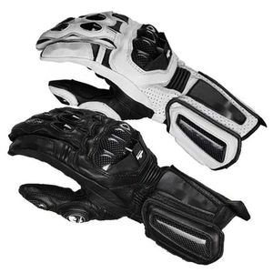 Пять пальцев перчатки мотоциклетные перчатки Длинные рыночные рыцарки углеродные волокно защищают перчатки из кожа дышащие верховые перчатки 220531