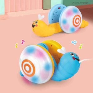 Pull Toys Rope Snail Music Car Toys Baby Impara a strisciare i rettili che trascinano Toys Toys Genitori Giochi interattivi Gifts di compleanno Z230814