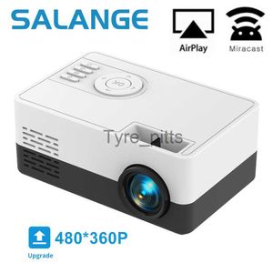 Проекторы Salange J15 Pro Led Mini Projector для домашнего кинотеатра 480x360 пикселей 1080p поддерживают HDMI-совместимый USB Audio Videio Mini Beamer x0811