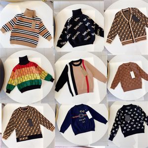 Çocuk Tasarımcı Kapşonlu Sweater Marka Unisex Yüksek kaliteli kazak bebek kazak Sonbahar ve Kış Sweatshirt Çocuklar Sıcak Mektup Basılı Giyim 90-150cm G34