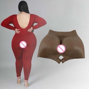 African Woman Silicone Hip and Butt Enhancer - Body Shaping Underwear with Padded Lift, Black