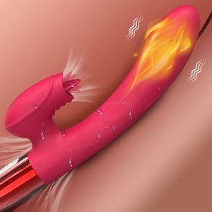 Adult Toys Powerful Vibrator for Women with Tongue Licking Clitoris Stimulator Female Masturbator G Spot Dildo Adults Goods Sex Toys 230810