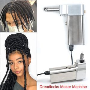 Разъемы 3 игл дреды, создающие инструменты для вязания крючкового удлинителя DIY плетение волос из нержавеющей стали Mini Dreadlocks Maker Machine 230810