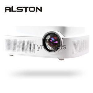 Projektörler Alston Q7 Full HD LED Projektör 4K HDMI uyumlu USB AV 1080P Taşınabilir Sinema Proeyektör Beamer X0811