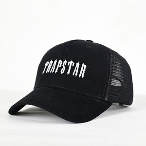 Trapstar Cap Baseball Designer козырька шляпы Trucker Hats Outdoor вышивая шляпа для кемпинга и ежедневного использования уличных шляп Hip Pop Hats Женщины мужчина организатор Black