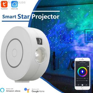 Tuya Smart Star Projector Wi -Fi Laser Starry Sky Project Dawing Night Light светодиод красочный приложение беспроводное управление Alexa Compatible HKD230812