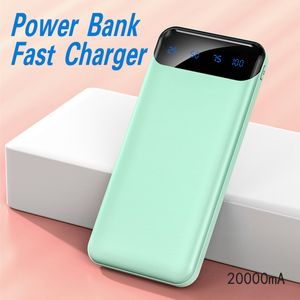 Большая мощность USB Power Bank фигура Diplay Fast Charge 20000 мА Полимер внешний батарея батарея для мобильного телефона Huawei Samsung