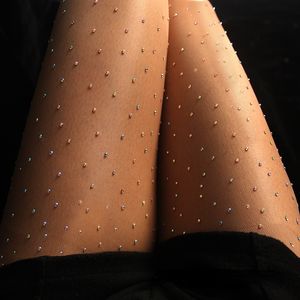 Leg Shaper Women's Sexy Breathable Snagging Resistance Pantyhose Diamonds Stockings Plus Size Tights 20D Spider Stockings 230811