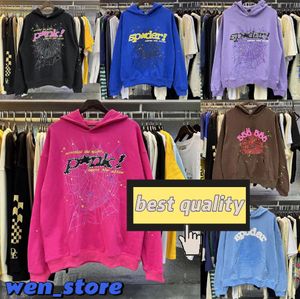 2023 SP5der Beyaz Genç Thug Örümcek Kapüşonlu Erkek Kadınlar 3D Web Köpük Baskı SP5der Müzik Albümü Gevşek Kapşonlu 555555 Sweatshirts SP5DER HOODIE