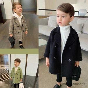Ceket Moda Kış Ceketler Bebek Erkek Kız Çocuk Dış Giyim Paltoları Bahar Sonbahar Çocuk Ceket Boy's Palto Boy Ceket 2-6y R230812
