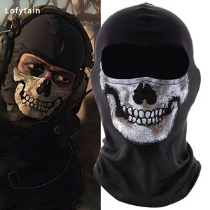 Diğer Etkinlik Partisi Malzemeleri Lofytain Cod MW2 Hayalet Kafatası Balaclava Hayalet Simon Riley Yüz Savaş Oyunu Cosplay Mask Koruma Kafatası Desen Balaclava Maskesi 230811