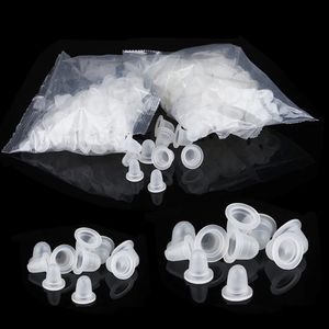 Diğer Öğeler 1000 PCS Yumuşak Silikon Mikroblading Dövme Mürekkep Kupası Kapak Tutucu Konteyner S/L İğne Dövme Aksesuarları için S/L Tedarik 230811