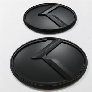 2pcs Новый 3D Black K Logo Badge Emblem Sticker Fit Kia Optima K5 2011-2018 Car Emblems2548