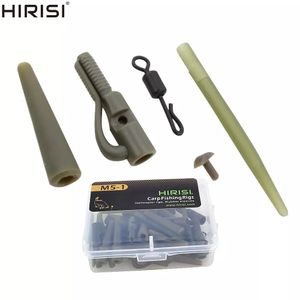 Fishing Accessories Hirisi 40 x Carp Fishing Safety Lead Clips Tail Rubber Cone Anti Tangle Sleeve Quick Change Swivels Fishing Accessories Rig M5-1 230812