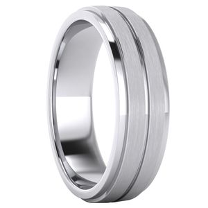 Тяжелая твердая из нержавеющая сталь 6 -мм унисекс обручальный кольцо комфортное кольцо.