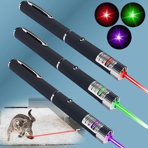 Çok sayıda Spot 5MW Kırmızı Işık Yeşil Açık Mavi Mor Mor Işık Tek Nokta Üç Renkli Lazer Lazer Pointer Kalem Anti-Blue Işık Kalemi