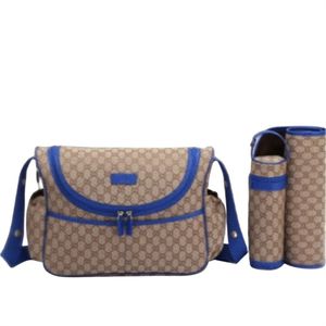 Anne bebek bebek bezi çantası 3 parçalı set yüksek kaliteli tasarımcı baskı çok işlevli omuz çantası anne ve kız hediye yaratıcı b50