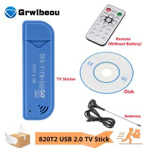 TV Stick Mini Portable stick 820T2 Digital USB 20 DVBT DAB FM RTL2832U Support SDR Tuner Receiver accessories 230812