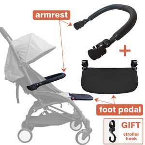 Stroller Parts Accessories Stroller Accessories for Babyzen Yoyo Baby Time Yoya Footrest Baby Throne Infant Carriages 16Cm Feet Extension Pram Footboard 230812