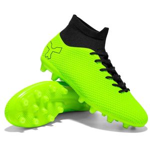 2023 yeni erkek yüksek futbol ayakkabıları tf ag genç futbol botları beyaz siyah yeşil gri adam nefes alabilen eğitim ayakkabıları
