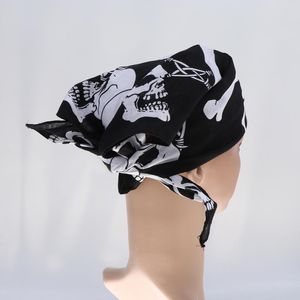 Bandanas 12pcs cadılar bayramı büyük desen bandana saç aksesuar korsan barkan bark cosplay partisi dekorasyonu