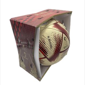 Soccer Balls 2022 World Cup Group Stage Football AL Rihla Official Size 4 5 Material High-end Replica With Box