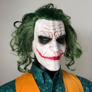 Parti Maskeleri Kara Şövalye Joker Cosplay Maskeleri Cadılar Bayramı Kostümleri Prop Jack Napier Açgözlü Lateks Maskeler Komik Maskeli Yapı Kostüm Maskesi