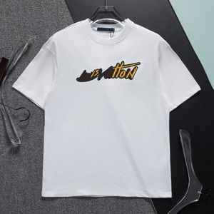 Tasarımcı Marka Tees Tişörtleri Erkekler İçin Saf Pamuk Kısa Kollu Tişört Gömlek Nakışları Yaz Gündelik Anti-Fink Erkek Giyim Siyah Beyaz