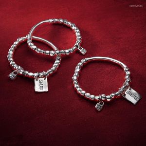 Очарование браслеты в Испании модный сплав серебряный цвет серебряный цвет удачи для пары мужчин Женские свадебные украшения украшения рождественские подарки