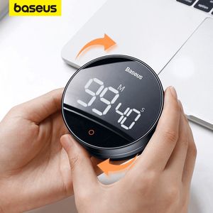 Кухонные таймеры Baseus Magnetic Countdown Tarive Claim Timer Руководство по цифровому таймеру стойки стойки часы приготовление часы Timer изучение душевой шнурки 230812