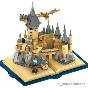 Блоки 2023 Замки книги «Летающие автомобиль змеи» строительные блоки для драконов Блоки для игрушек наборы для мальчиков Дети дети R230814