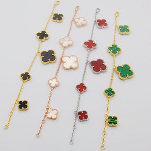 12 микш стилей женские дизайнерские Bangles 3 Цвета высший качественный латунный классический размер пятый цветочный браслет роскошные браслеты оптом
