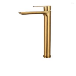 Banyo lavabo muslukları kurşun ücretsiz bakır vanity uzun boylu siyah/krom/altın havalandırıcı tek sap musluk