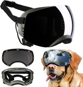 Hundekleidung Brille Ownpets mit einstellbarem Riemenmagnet -Design abnehmbarer Objektiv und UV -Schutz für mittlere Größe 230814