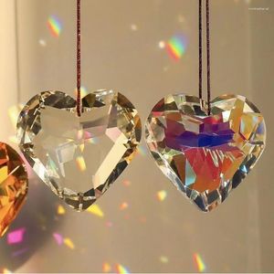 Кристалл люстры 1 шт. Висят Suncatcher Heart Prism 45 мм AB Цвет стеклян